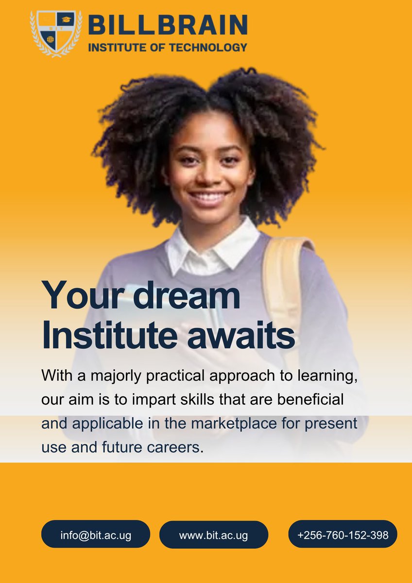 BIT_InstituteUg's tweet image. BIT empowers Africa’s tech talent! Learn AI, Data Science, Software Development &amp;amp; Cybersecurity with hands-on labs &amp;amp; mentorship. Build skills for today &amp;amp; tomorrow. 

🌐 bit.ac.ug 

  #TechEducation 
  #DigitalSkills