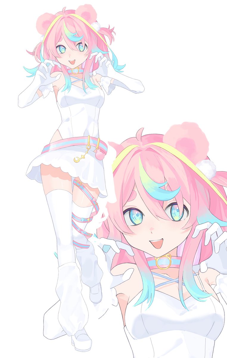 この子の魂募集中！nizimaで販売予定です。
VTS対応のlive2Dに、この立ち絵の背景透過verを同封します✨

#Vtuber