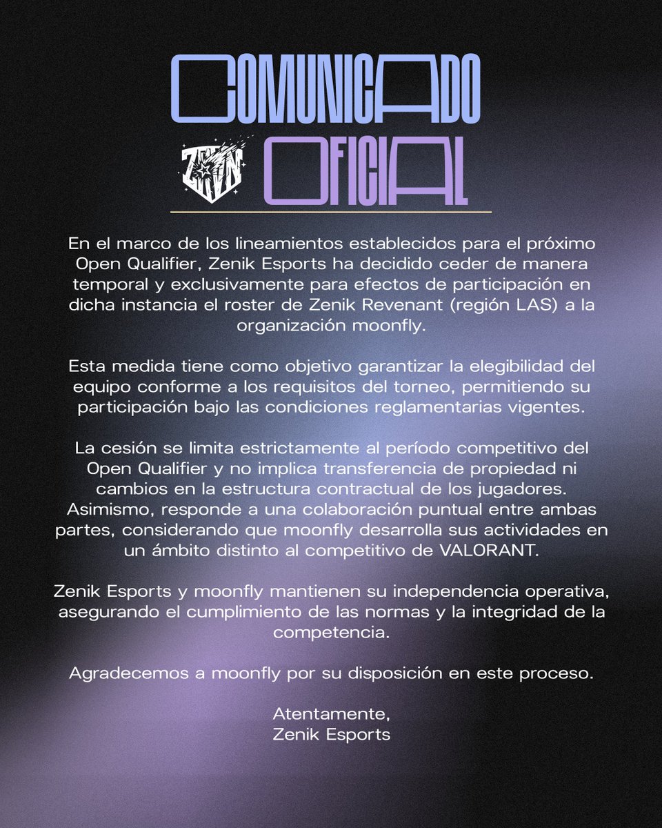 Zenik eSports tweet media