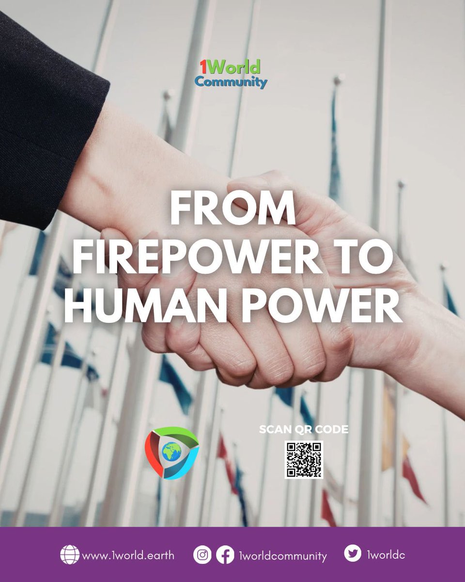1worldC's tweet photo. When life is truly valued, strength is no longer measured by weapons but by our ability to cooperate and resolve conflict through peaceful means. A safer future begins when humanity chooses partnership over firepower.

https://t.co/9jejXc0alj

#ChoosePeace #DiplomacyOverWar https://t.co/FFYumTKM8r