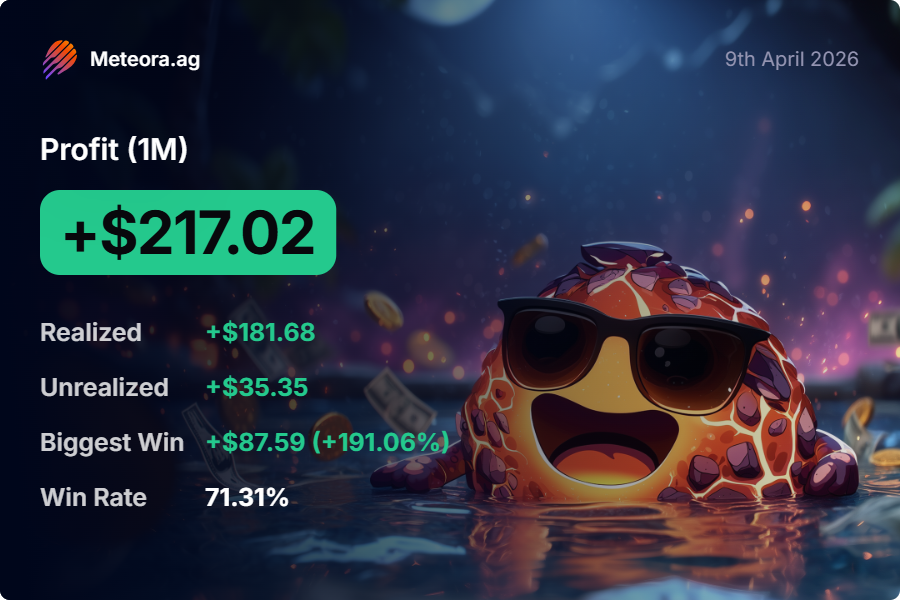 Thank you <a href="/MeteoraAG/">Meteora</a> 🫡

GFT!