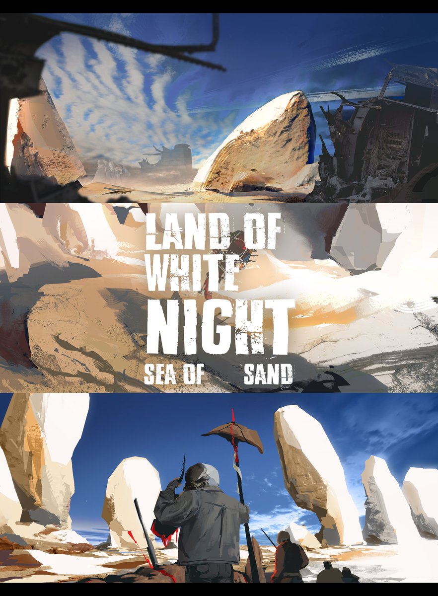 peinas6's tweet photo. Land of white night sea of sand https://t.co/DBU4TjIUQP