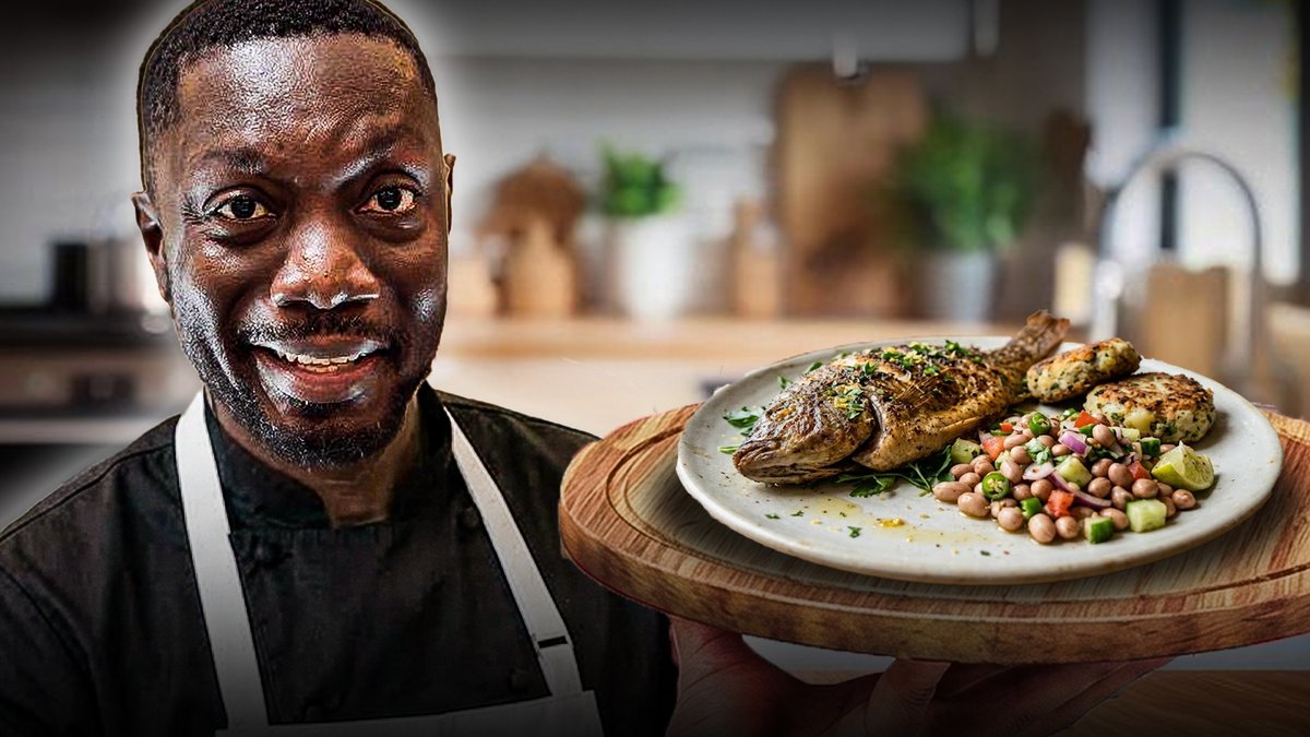 AmeyawDebrah's tweet photo. Normal is boring try these recipes: Tilapia Fish Cake + Boiled Groundnut Salad and tropical fruit cocktails #AmeyawCanCook. Watch here>>>>https://t.co/k1gtALDGh8 https://t.co/QkDk6EEo4p