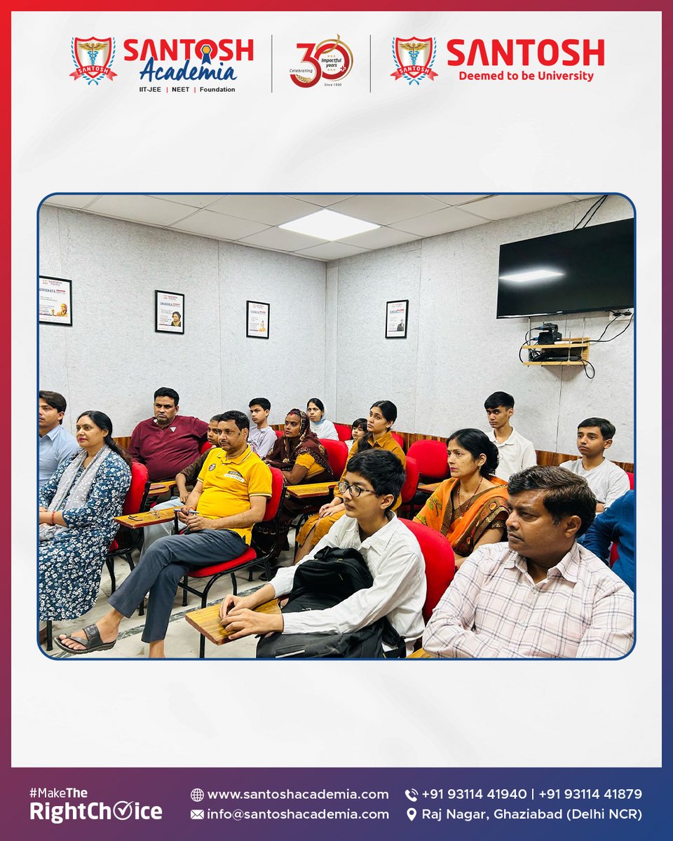 AcademiaSantosh's tweet image. Success is not random… it starts with the right plan ✔️
Our Orientation Session ensures every student and parent understands the path ahead clearly

📍 Raj Nagar, Ghaziabad (Delhi NCR)
📞 +91 93114 41940 | +91 93114 41879
🌐 santoshacademia.com

#SantoshAcademia #Orientation