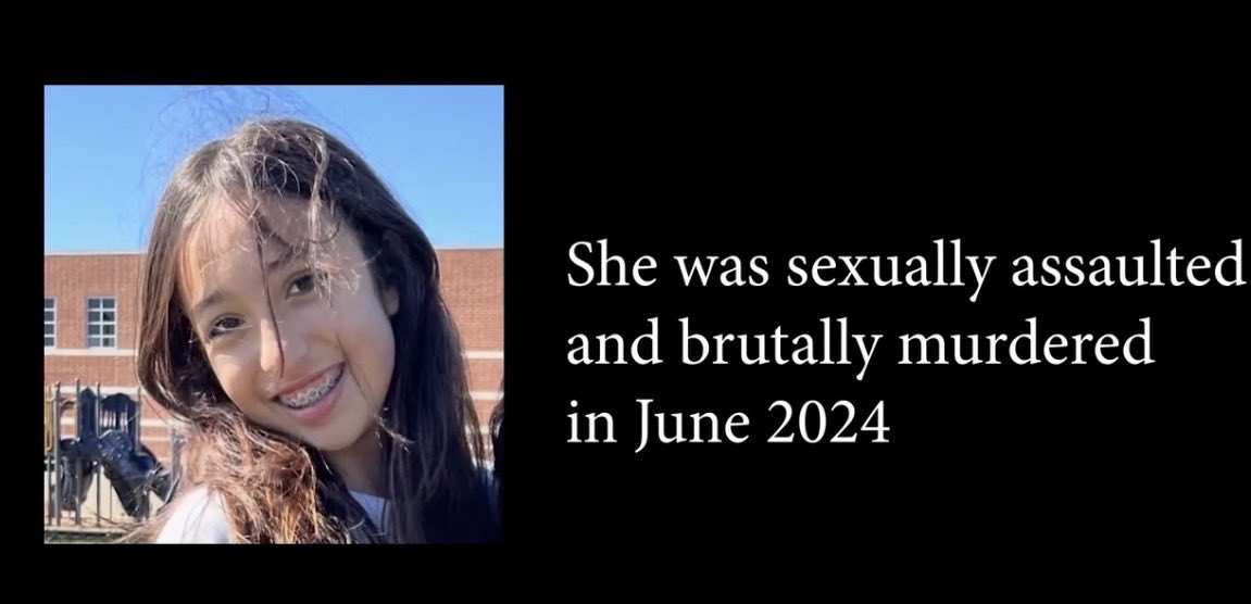 TrustDML's tweet image. Jocelyn Nungaray should be a teenager now. Instead, she was sexually assaulted and brutally murdered in June 2024 by two Venezuelan nationals in the country illegally. 

Say NO to the amnesty plan called the DIGNITY ACT.