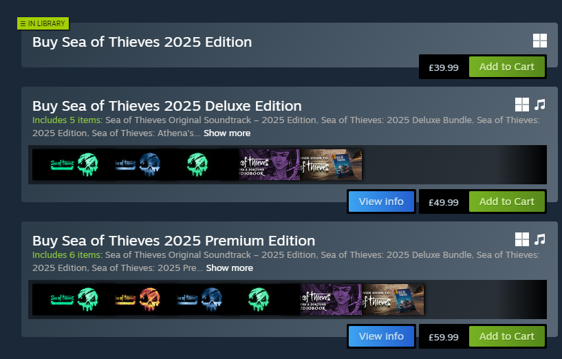 ablepirate's tweet image. When are we getting the 2026 editions? They seem to have been lost at sea #SeaOfThieves