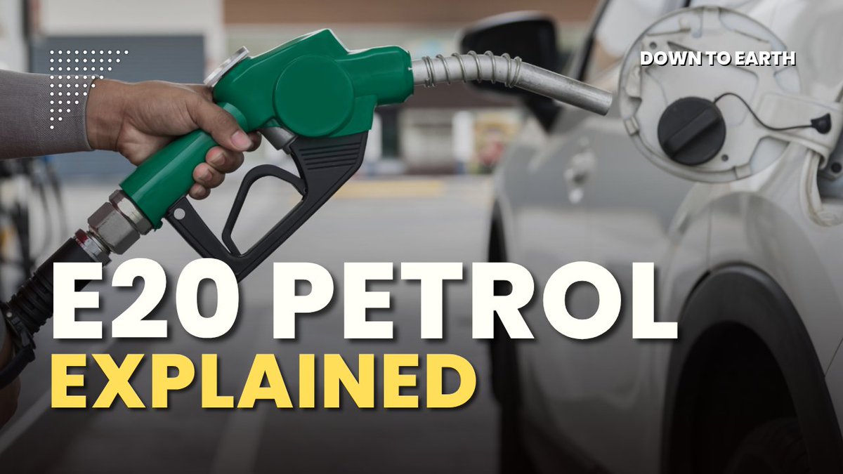 down2earthindia's tweet image. Watch: How will 20% ethanol-blended petrol affect your vehicle? Anumita Roychowdhury explains the E20 petrol policy downtoearth.org.in/energy/how-wil…

#Ethanol #Petrol #Energy #E20