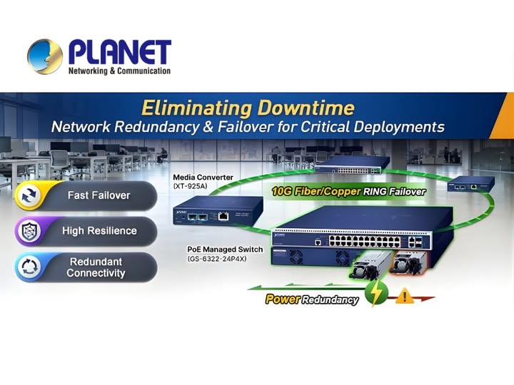 MA_Rugged's tweet image. How do you avoid costly network downtime? Even seconds matter in #SmartCity and industrial environments. Learn how to build resilient, always-on networks with fast recovery—from core to edge. bit.ly/41mkOGW #PlanetTechnology
#NetworkSolutions #SystemIntegrators