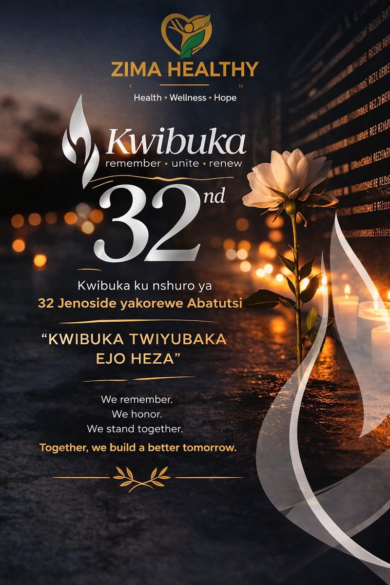 zimahealthy's tweet photo. Dear Rwandan  family,
During this time of commemoration of the 1994 Genocide against the Tutsi, we are thinking deeply of each one of you who carries memories from this difficult period, especially during these days of April.
Please know that our thoughts are with you. https://t.co/1bpUTBIKqE
