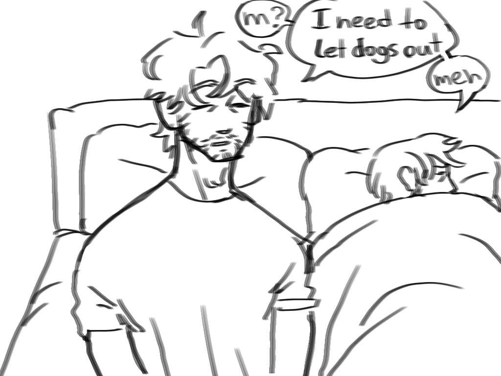 Sleepyheads. Domestic life together

#hannigram