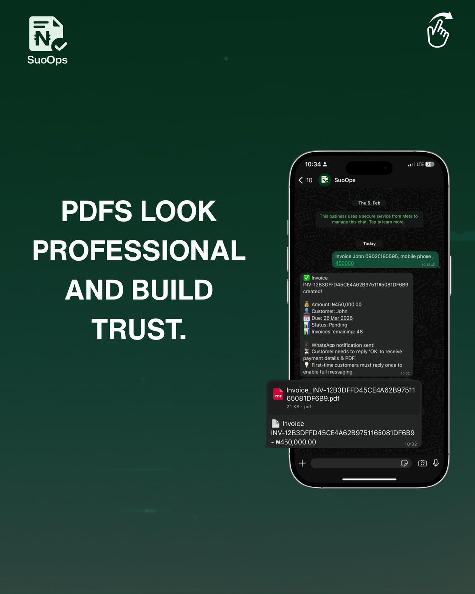 Suoops4's tweet photo. SuoOps turns your transactions into professional PDF invoices automatically.
Trust: Look like the pro you are.
Ease: Simplify taxes for your clients.
Scale: Save time while we handle the paperwork.
Level up your business today. Link in bio! 🚀🔗
#SuoOps #SmallBizTips https://t.co/L7jZ3L6ZLc
