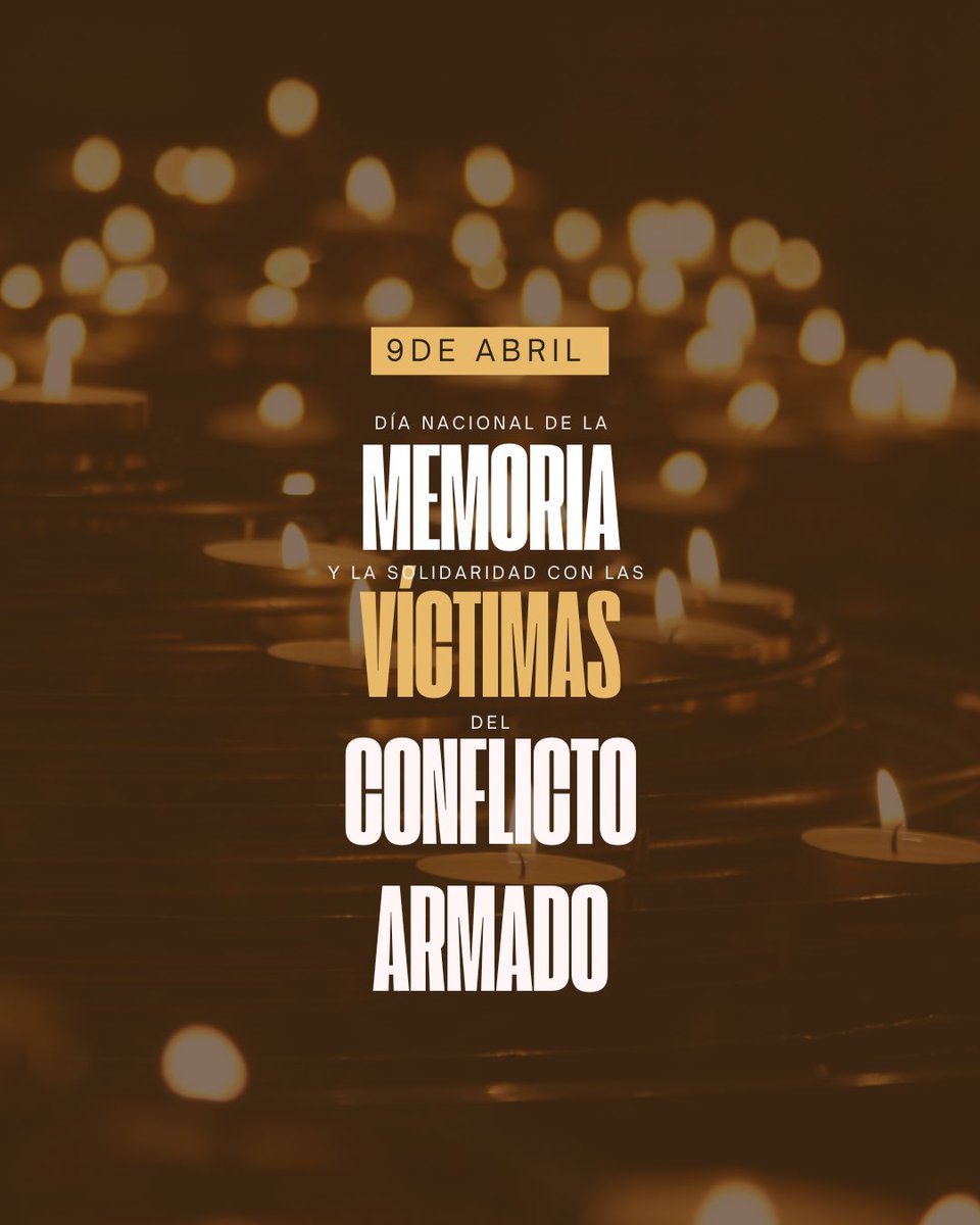 AguileraModesto's tweet photo. Hoy conmemoramos el Día Nacional de la Memoria y Solidaridad con las Víctimas del  Conflicto Armado. Honramos su dignidad, reconocemos su dolor y reafirmamos nuestro compromiso con la verdad, la justicia y la no repetición. 🇨🇴 https://t.co/YSGnYk6dv0