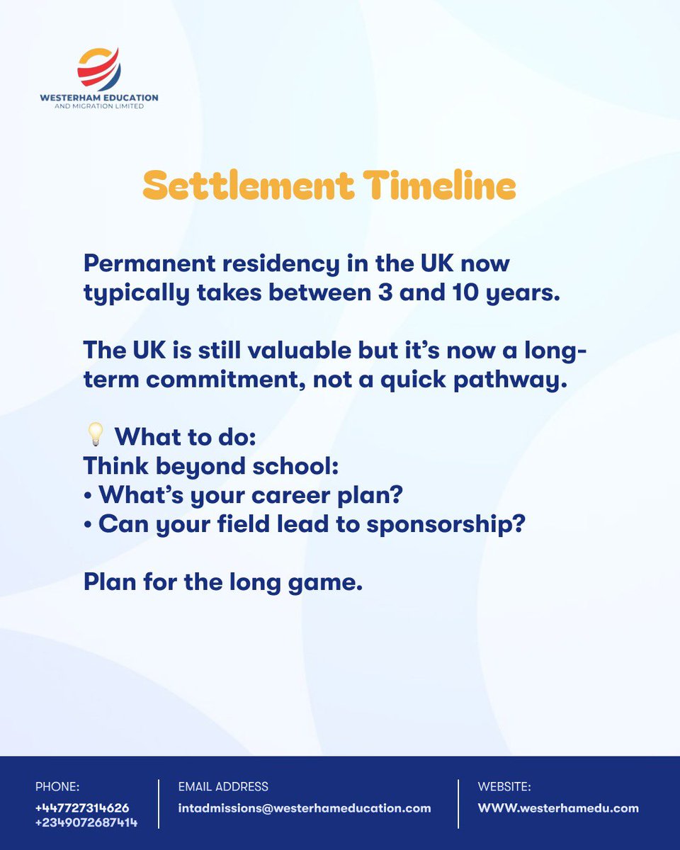 westerhamedu's tweet photo. Studying in the UK has changed, if you’re not paying attention, you’ll get it wrong.

It’s not just about admission anymore. It’s about strategy, planning, and what happens after graduation.

So stop guessing and plan properly.

#StudyInUK #westerhameducation #migratewithus https://t.co/VeGdjsFMRp