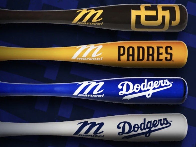 Marucci__Japan's tweet photo. ⚾️MLBミニバット プレゼントキャンペーン開催🎁

明日4/10（金）スタート🔥
第1弾はドジャース
第2弾はパドレス

まずはドジャースデザインのMLBミニバットが当たるチャンス！
詳細は明日の投稿をチェック📝👀✨

#ドジャース #MLB  #dodgers #marucci https://t.co/jiIIAANnzO