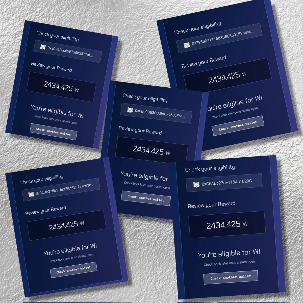 Coco_Airdrop's tweet image. How My $18,500 Airdrop Turned Into Just $160 😭

I Didn’t Take Profits…💔

Let me show you a real example from My Own Wallet 👇

In 2024, I received the $W airdrop (thanks to @CryptoTeluguO for the early alpha 🙏)

→ Farmed it across 5 wallets
→ Each wallet received 2434 $W
→