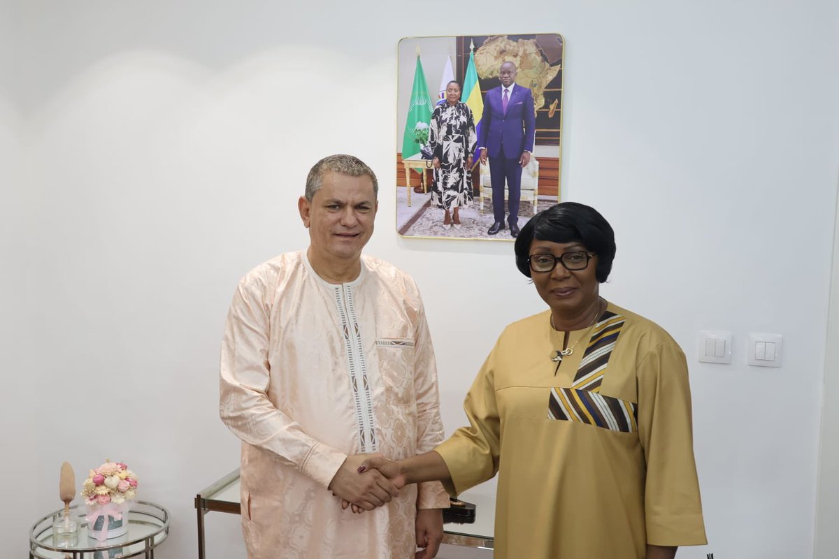 OMS_GABON's tweet photo. 🇺🇳🇬🇦 | Le @DrCrespin, nouveau Représentant de l’@OMS_GABON, a présenté ce 08/04/26 ses lettres de créance au @RelationGOUVGA.

Une nouvelle dynamique pour renforcer la coopération et accélérer les progrès vers la Couverture Sanitaire Universelle.
#SantePourTous #PHC #PGT14 https://t.co/av3QnmJ5KR