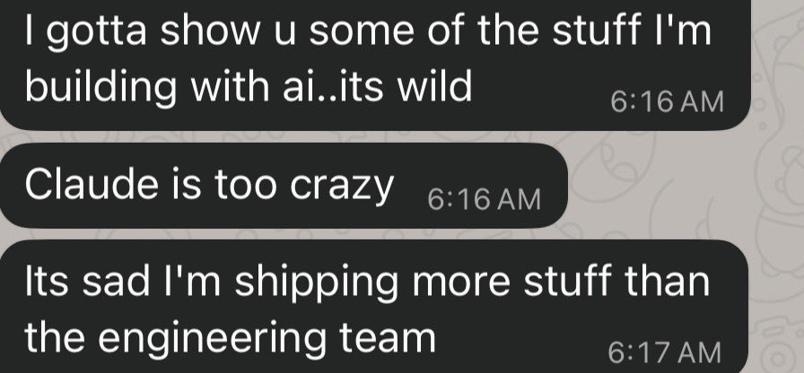 Text with a founder/ceo this morning: