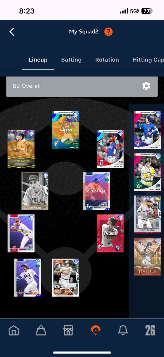 buckeye0408's tweet photo. @YeYo_Gam1nG who would you use? I planned on parallel modding singleton with speed (current lineup attached, running 10/10 guardians theme team) https://t.co/0ZXZ1RQYDe