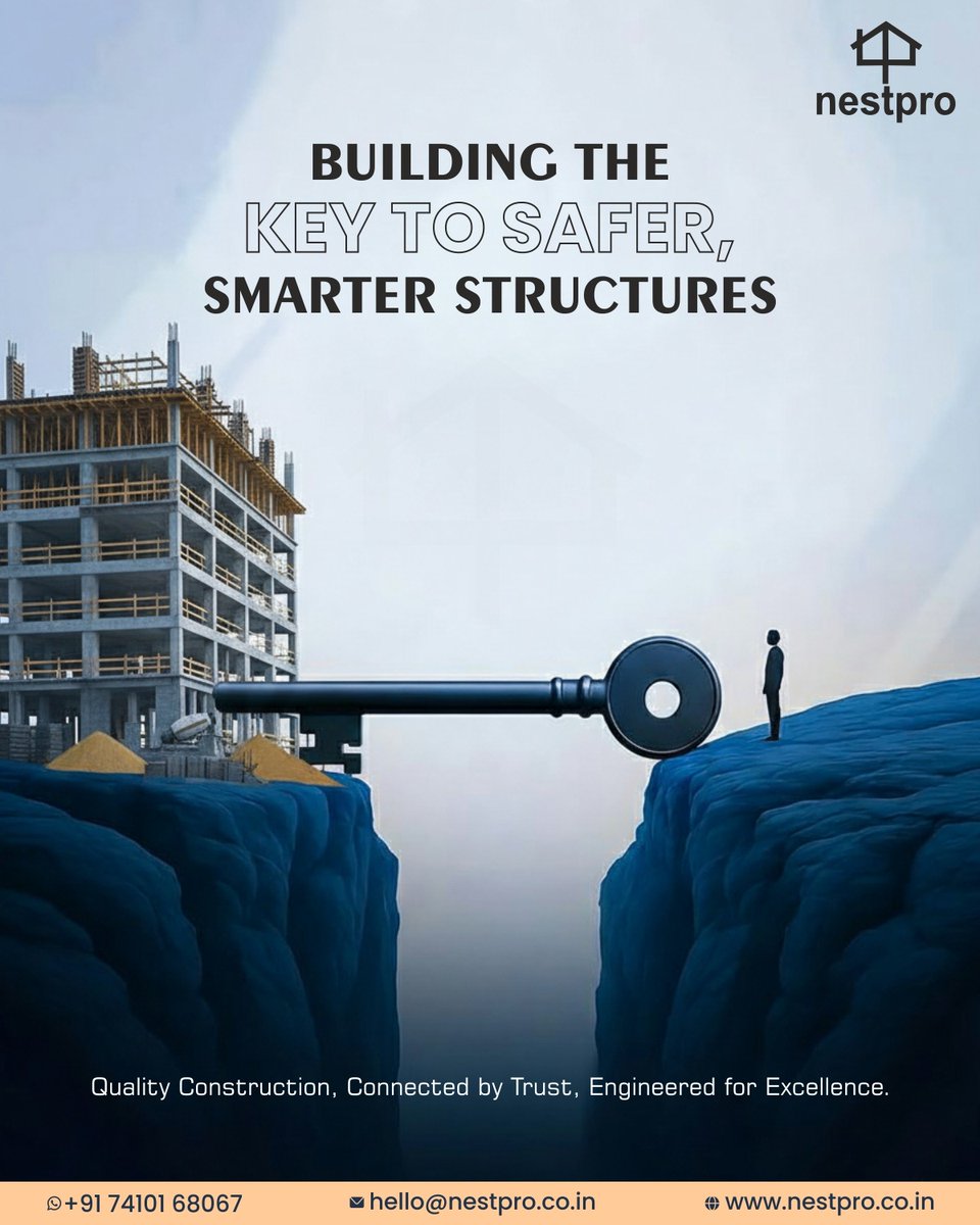 nestprobuilders's tweet photo. Strong foundations build more than structures — they build trust.
Building the key to safer, smarter structures with precision, reliability, and excellence.
#Nestpro #Construction #SmartStructures #SafeConstruction https://t.co/FxvvTTf478