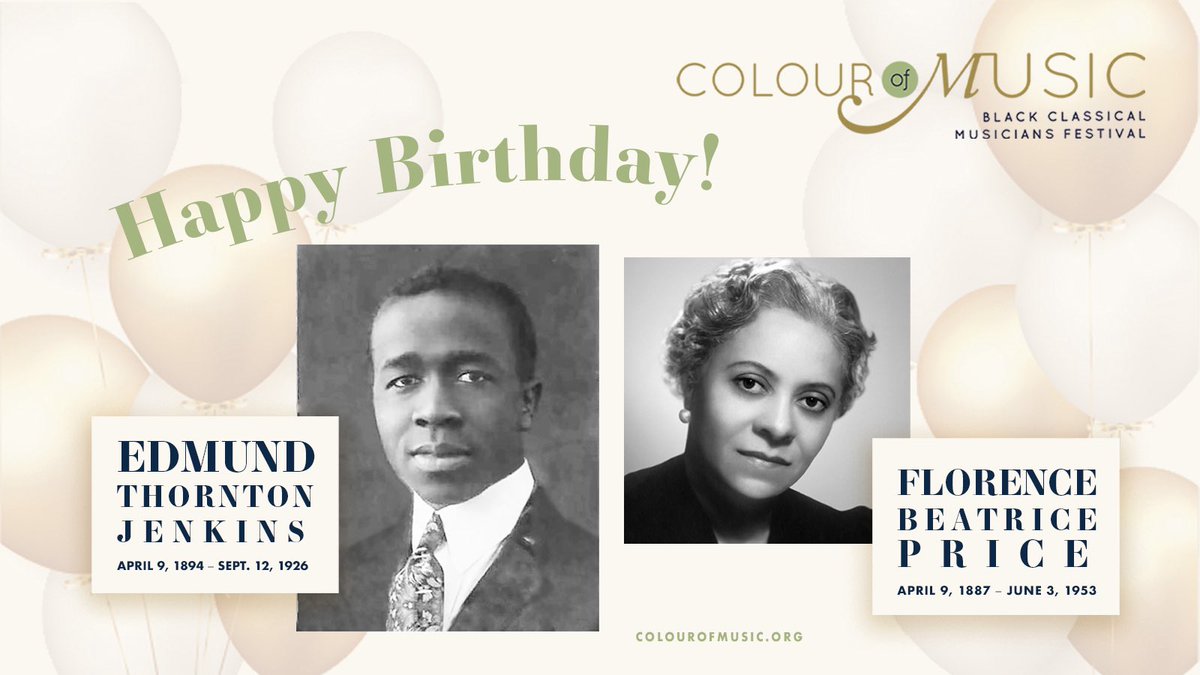 Edmund Thornton Jenkins was born on this day in 1894 in Charleston, the son of Rev. Daniel Jenkins.
Florence B. Price is a classical composer, pianist, organist and music teacher noted as the first African-American woman to be recognized as a symphonic composer.