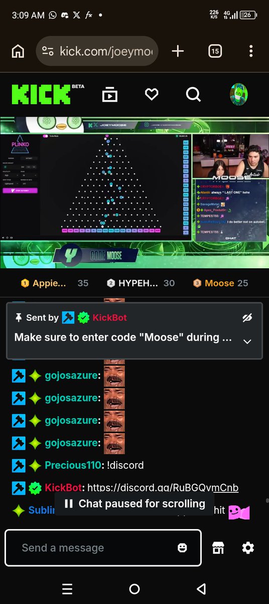 fav_e43's tweet photo. @JoeyMoose Fingers are tight..... We double down later on Plinko https://t.co/hmf23yVYsi