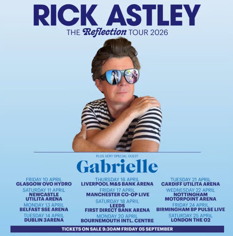 RickRollerUtube's tweet photo. Got your tickets yet? #RickAstley #ReflectionTour #ReflectionTour2026 https://t.co/6sZNMrXErO