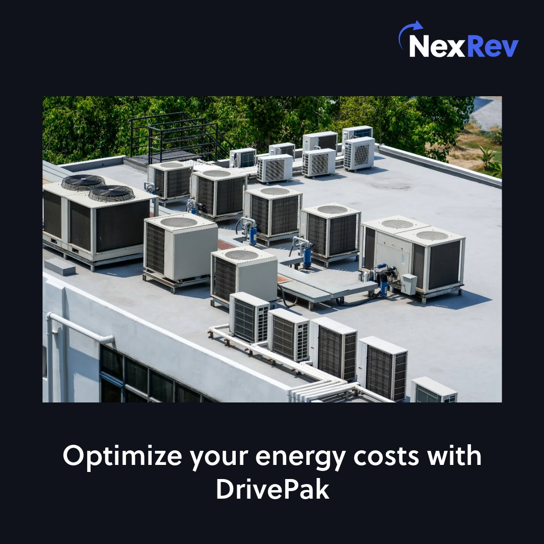 NexRev's tweet photo. Do you know that there’s a simple, cost efficient way to optimize some of your biggest energy costs? DrivePak, from NexRev reduces peak demand and spikes for more efficient energy consumption and generates huge cost savings: https://t.co/lNckF87MY9

#energycosts #energysaving https://t.co/Qx0exHdVcu