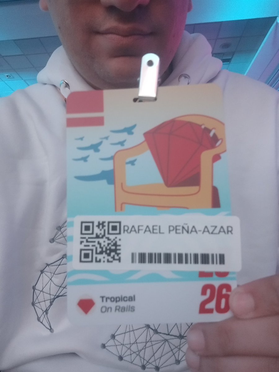 rpaweb's tweet photo. .@tropicalonrails🌴 is ON!

#ruby/#rails #rubyonrails #tropicalonrails #tropicalonrails2026 #rubyevents #rubyconference https://t.co/8RbReDkyqV