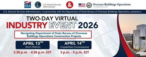 CMAA_HQ's tweet image. The @USGSA, partnering with the Department of State Bureau of Overseas Buildings Operations (OBO), is hosting a Two-Day Virtual Industry Event on expanding competition and growing OBO’s U.S. #contractor base for overseas #construction projects. Register: ow.ly/WjuH50YFTkf