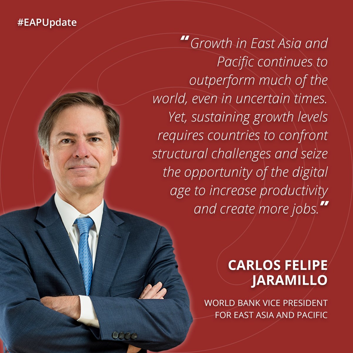 WB_AsiaPacific's tweet photo. The latest @WorldBankGroup #EastAsiaPacific (EAP) Economic Update shows how in specific circumstances industrial policy can help economies in the region boost growth and create more productive #jobs.
Learn more: https://t.co/04RpQnPuvn #EAPUpdate https://t.co/3ehf501dvl