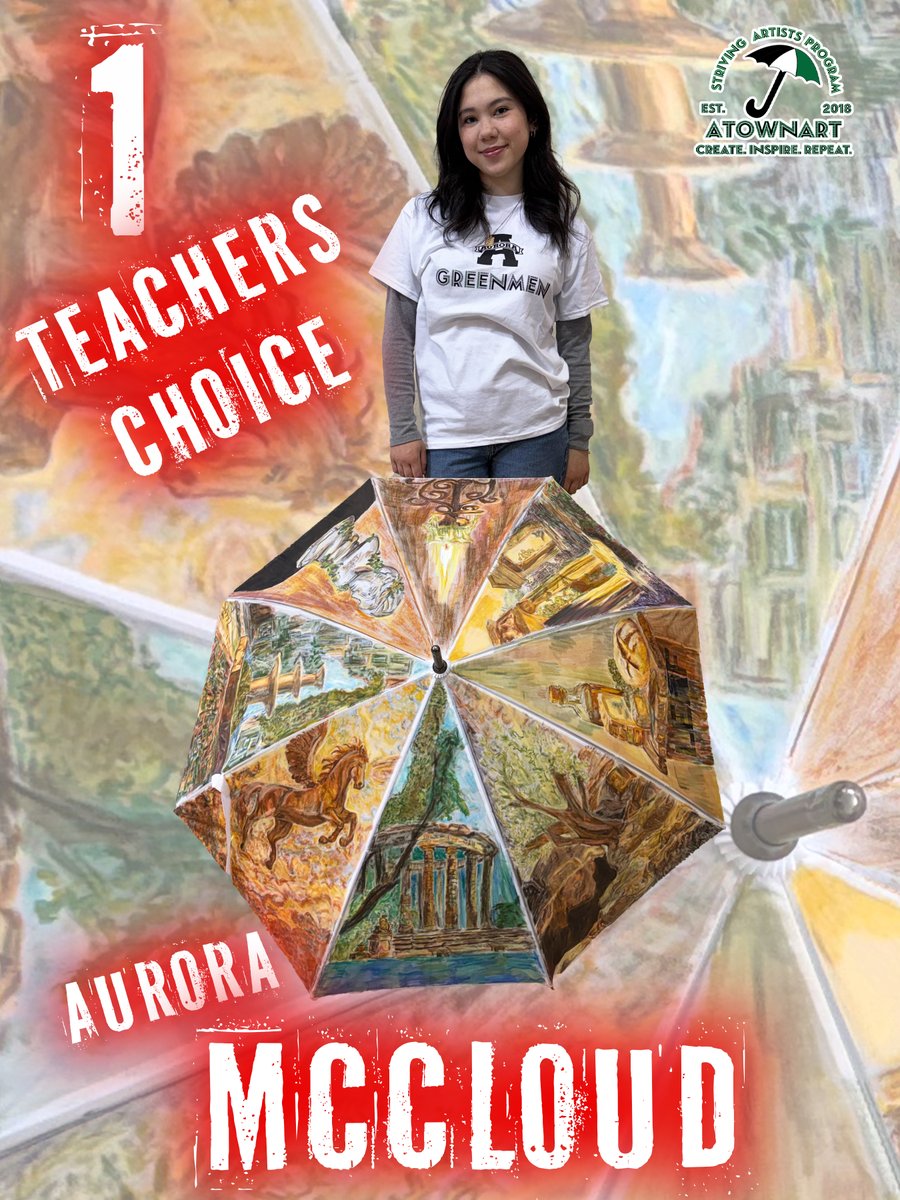 Atown_art21's tweet photo. Congratulations to the 2026 finalists! Between our Art Program and our district staff, we had a total of 338 votes! We appreciate the continued support. GO GREENMEN! #ATOWNART #CREATEINSPIREREPEAT @ACSD_MH @AHS_DrPach @DrPMilcetich @AHS_SeanBaker @torresv4msu @StrivingArts23 https://t.co/gmIoPHMgza