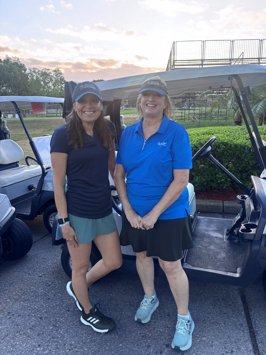 ConnectwithOSG's tweet photo. ⛳ OSG's Georgina Montalvan is teeing off with iQor's Katy Duke at the 2026 iQor Qares Charity Golf Tournament! A 501(c)(3) nonprofit where 100% of funds go directly to employees and communities in need. Proud to support this great cause! 💙 #iQorQares #OSG #GivingBack https://t.co/MY5YkgmDez