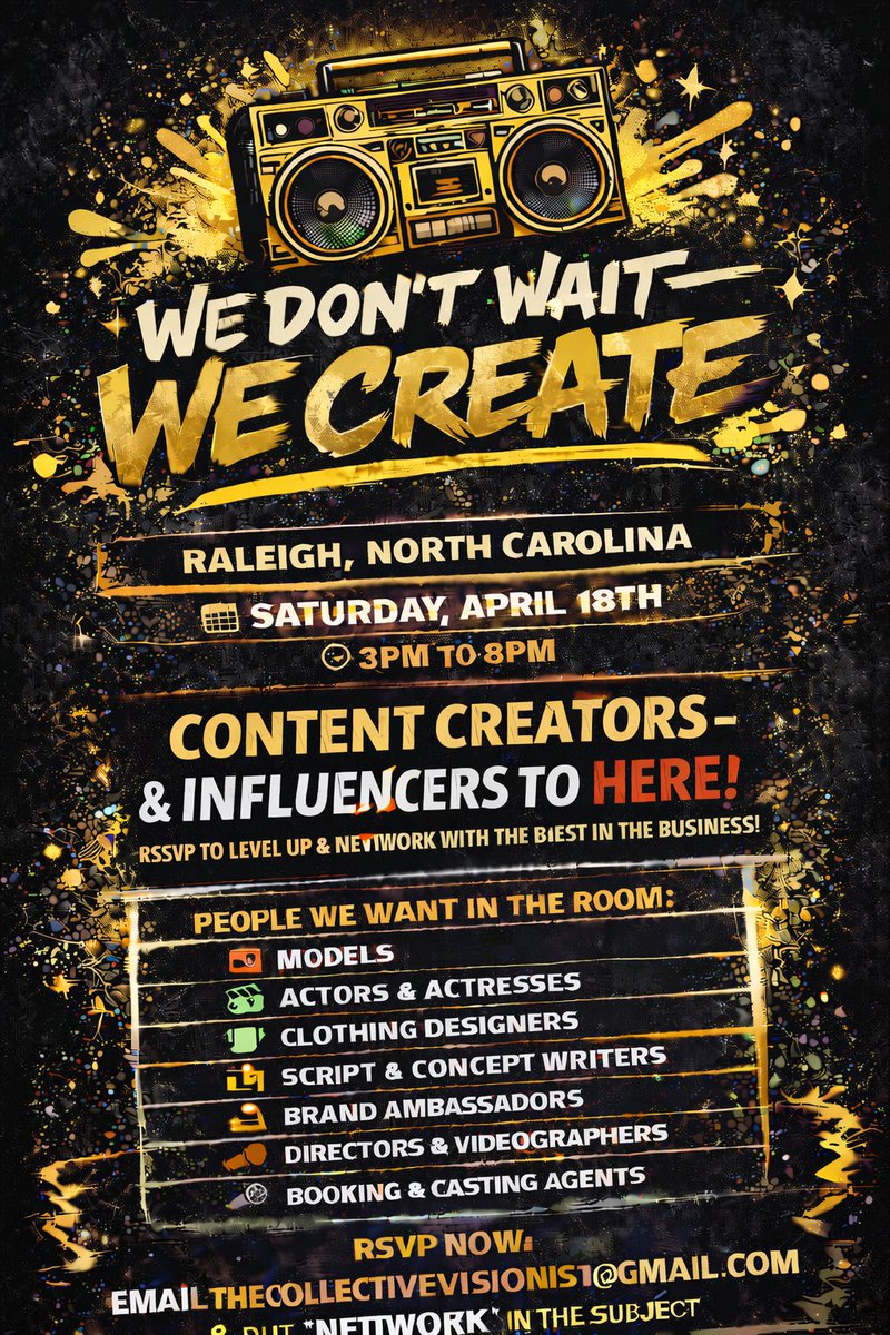 TeamCollective's tweet image. This is where creators meet decision-makers and brand owners.
📩 RSVP here ➡️ thecollectiveevents.net 
#CreatorEconomy #ContentCreation #InfluencerLife #WeDontWaitWeCreate