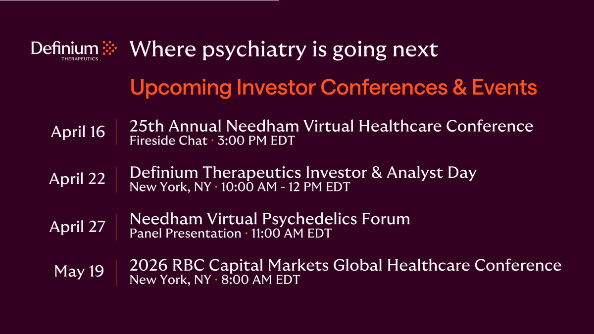 Definium Therapeutics tweet media