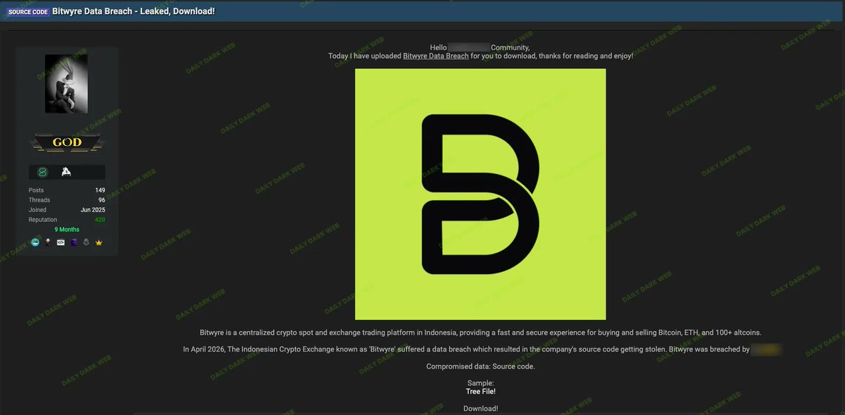 Dark Web Intelligence tweet media