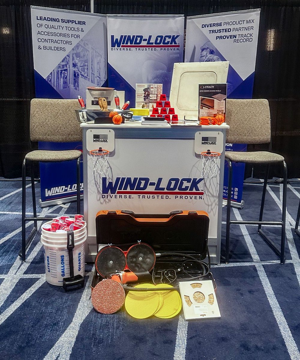 windlock's tweet image. Wind-lock is officially set up at the L&amp;amp;W Supply Tradeshow—and we can’t wait to connect with you. If you’re here, stop by our booth to check out our latest tools and talk shop with the team. Come say hello! 👋

#L&amp;amp;Wsupply #Windlock #Toolsofthetrade