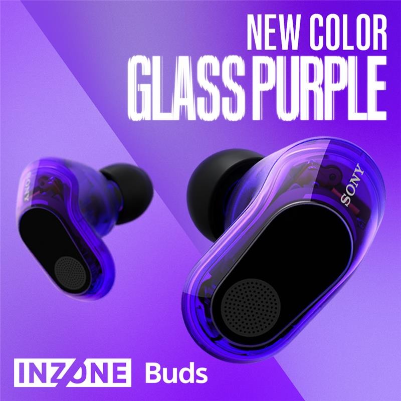 SONY 1000DX ワイヤレスイヤホン パープル 話題のゲーミング完全ワイヤレス「INZONE Buds」に内部が透けて見える