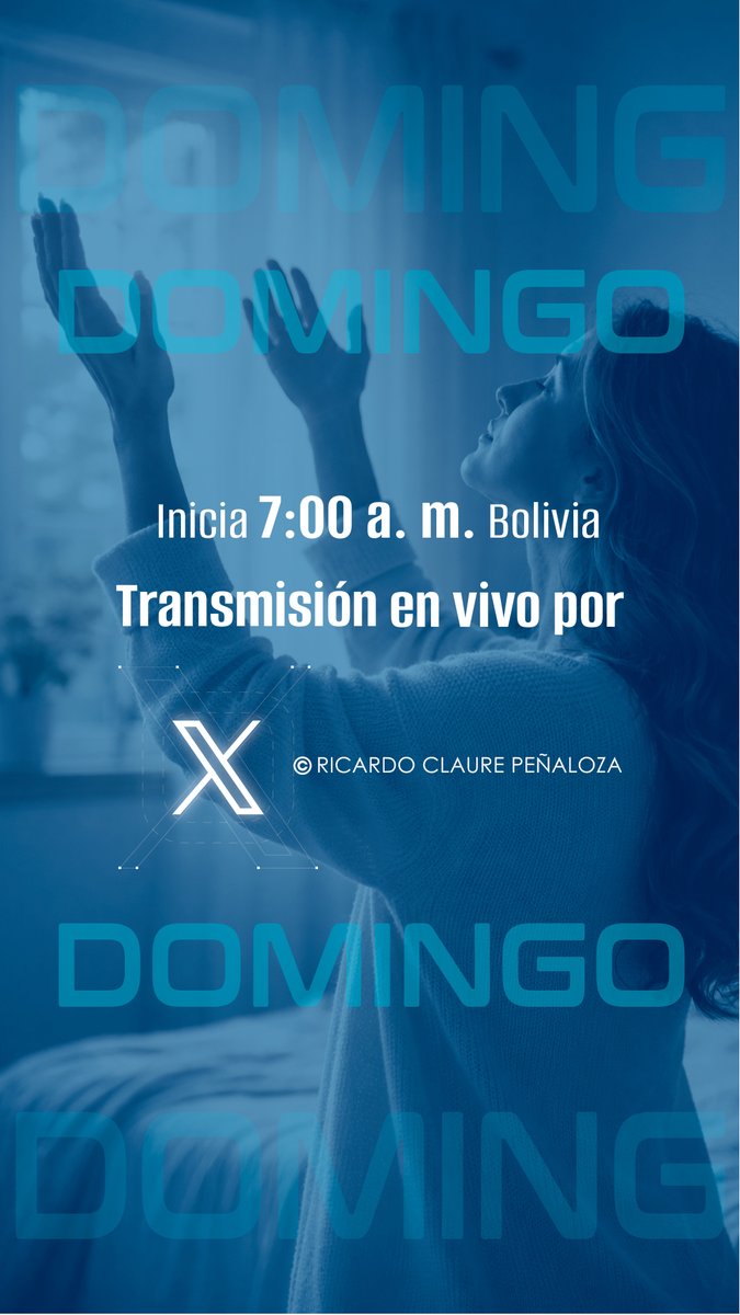 RicardoClaureP's tweet image. 📲 Culto Dominical #Online

Pueblo del Dios de la Biblia, prepárate para recibir la predicación de la Palabra de Dios por medio de una #Transmisión en vivo y directo este domingo 12 de abril de 2026.

 🎥
x.com/RicardoClaureP

“y me dijo: Muy amado, no temas; La Paz sea