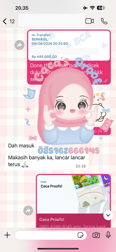 Caca ♡ ⃗ | WA di bio tweet media