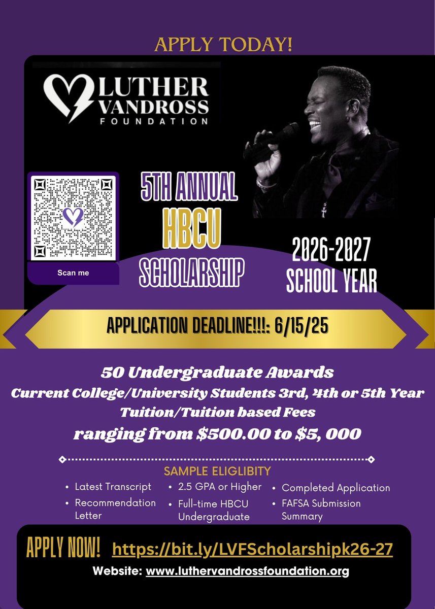 XUFinancialAid's tweet photo. Scholarship alert!  💵📢🗓️#XULA
The deadline for the application is 6/15/26.
https://t.co/2UzdTtwtSf https://t.co/fpea2rhvFu