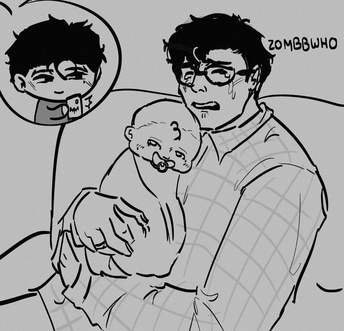 zombbwho's tweet image. bruce wayne pregnant with an ugly aah baby  #superbat #batman #superman #brucewayne #clarkkent