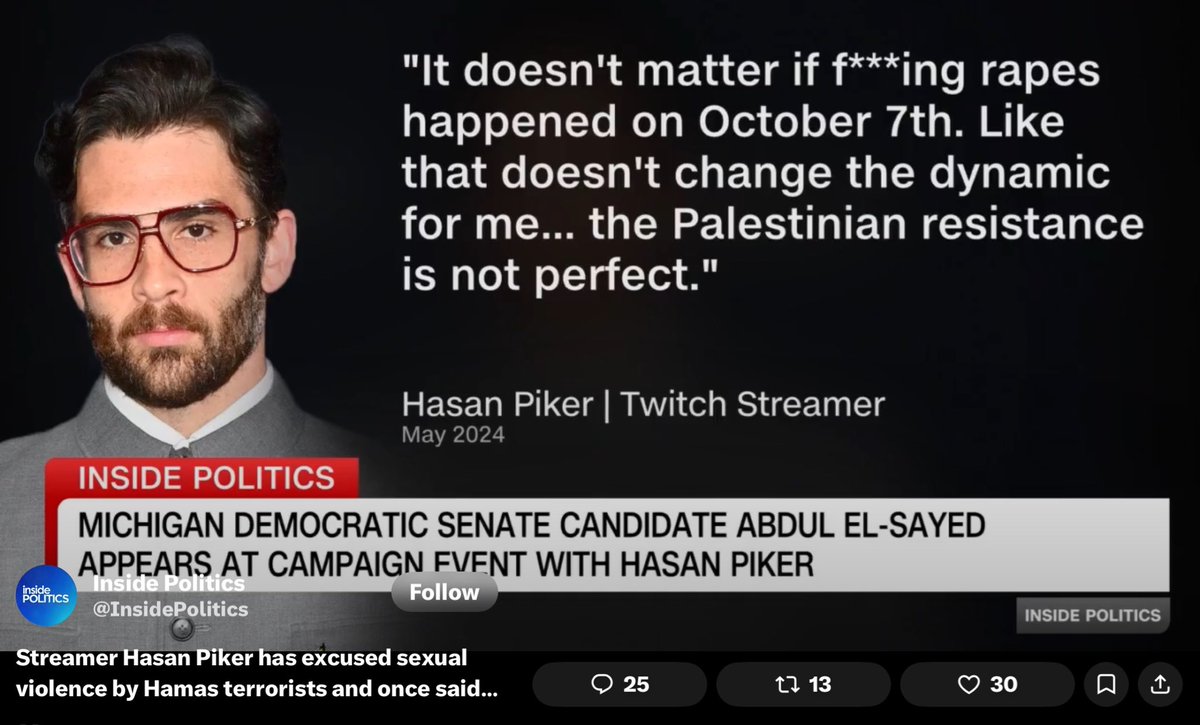 DeborahProudJew's tweet photo. @ianmiles Please make your video downloadable.  Hasan Piker is the poster child for this perverted, hypocritical death cult. https://t.co/McpLov4to5