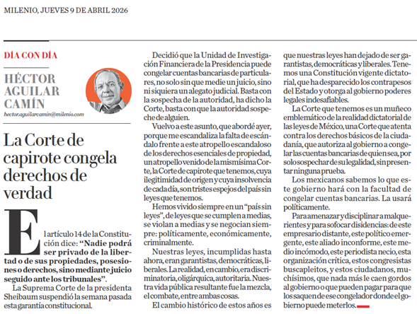 Héctor Aguilar Camín (@aguilarcamin) on Twitter photo 