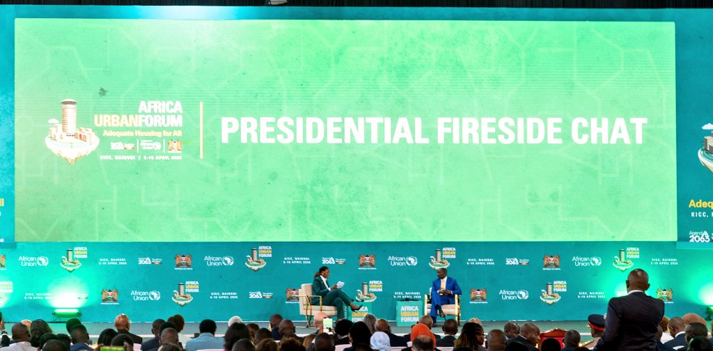 AUC_PAPS's tweet photo. 🔥Fireside Chat at #AUF2– The Conversation Begins

It takes political leadership and commitment to implement #Agenda2063

On the stage - H.E. Kenyan President @WilliamsRuto

From Manifestos & Political Statements to Action! 
Today we had an opportunity to hear and learn from His Excellency how Kenya mobilised internal resources to fund the transformative affordable housing program, through taxation; and how this also created jobs for the youth and stimulated value chains.

Powerful exchange at the #AfricaUrbanForum Fireside Chat.

#AdequateHousingForAll
#AUF2026

@_AfricanUnion @2ndauf @HousingUrbanKE