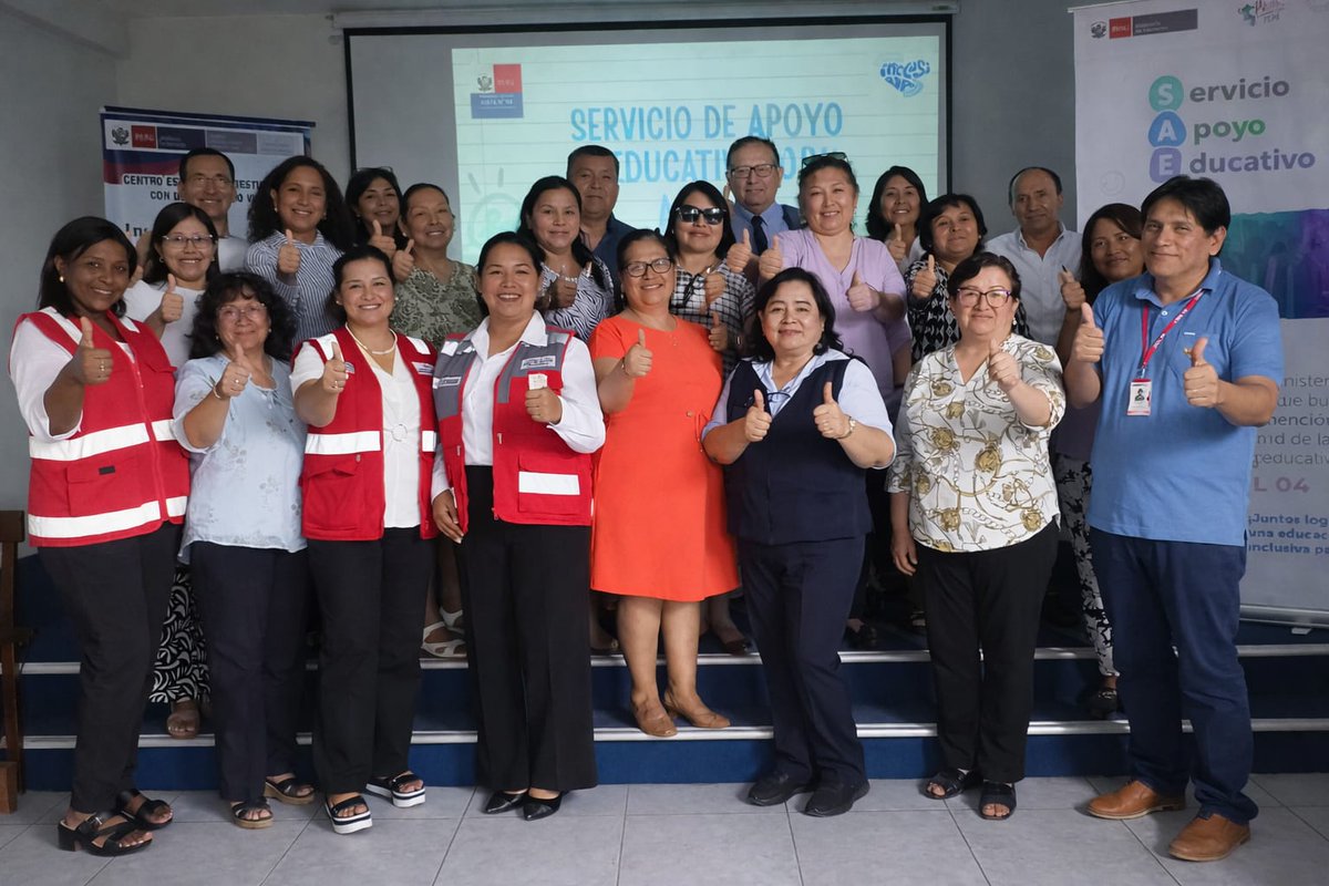 Ugel4's tweet photo. #NDP | AGEBRE de la UGEL 04 convocó a 22 instituciones educativas públicas en asistencia técnica presencial denominada “Presentación e implementación del Servicio de Apoyo Educativo (SAE)”
Conoce más aquí https://t.co/Ty0qNenUxM
#UGEL04 #EDUCACIÓN #SAE https://t.co/v3a3AOclAh