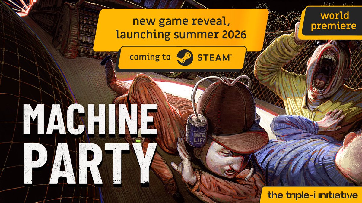 World Premiere! Machine Party, from the creator of Buckshot Roulette, is a collection of violent party games, each more lethal than the next. Launching Summer 2026.

Watch the official Triple-i Initiative trailer: youtu.be/3_GyMlZWPzg
#iiishowcase