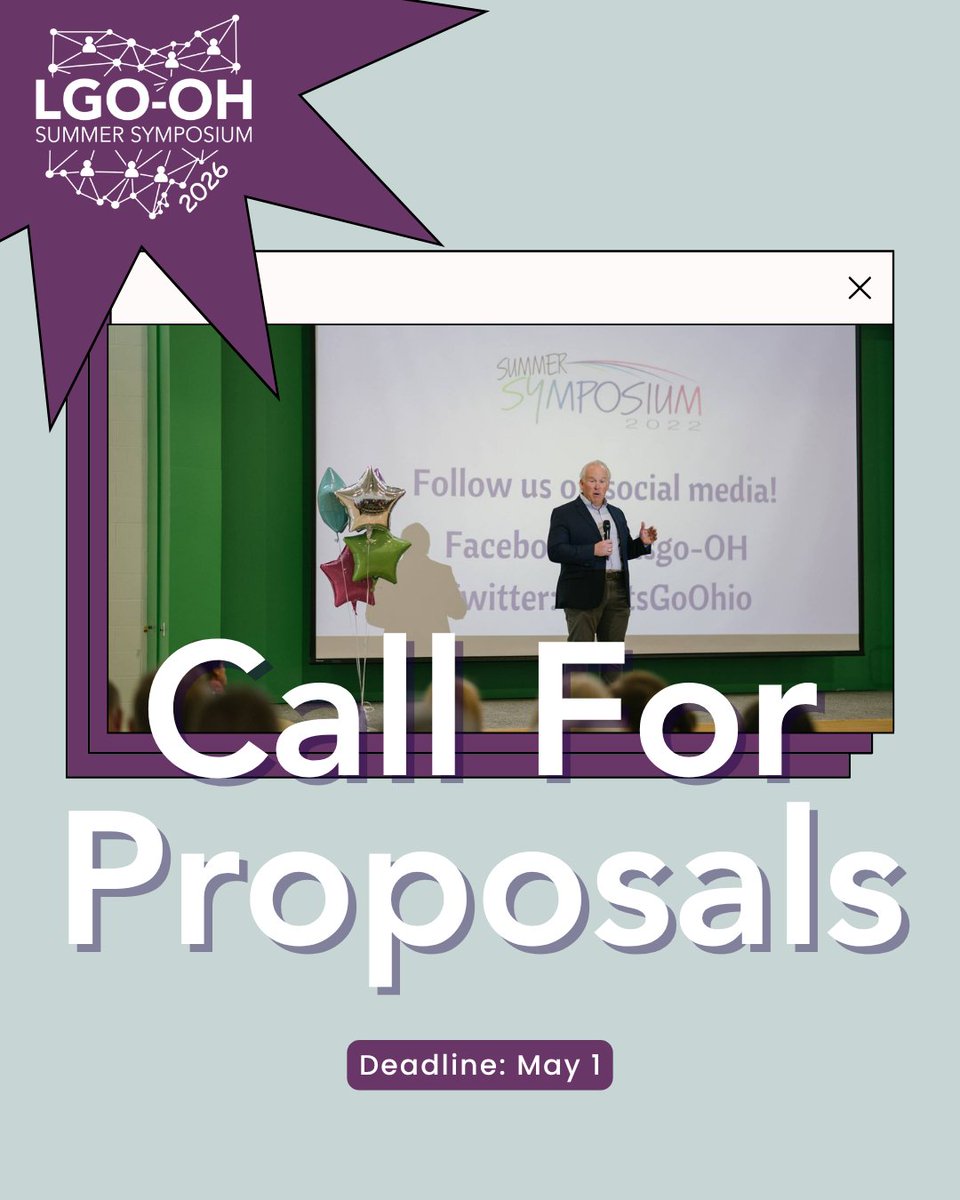 LetsGoOhio's tweet photo. 🎤Do you have a success story to tell? A “failure” that turned into an incredible learning opportunity? A workflow that saves you precious time?
🫵We are seeking passionate educators to lead sessions at this year’s #LGOSymposium. 
 ✅Submit by May 1: https://t.co/JaUyQ3dv61 https://t.co/ehieSu7MSX