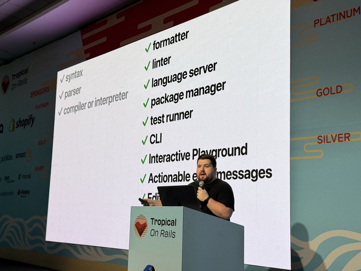 inazarova's tweet photo. Moments from @marco’s keynote: bringing the best of frontend developer tooling to Rails! Inspired by Prism, Elixir and Vite. https://t.co/cNsCgBjOEV