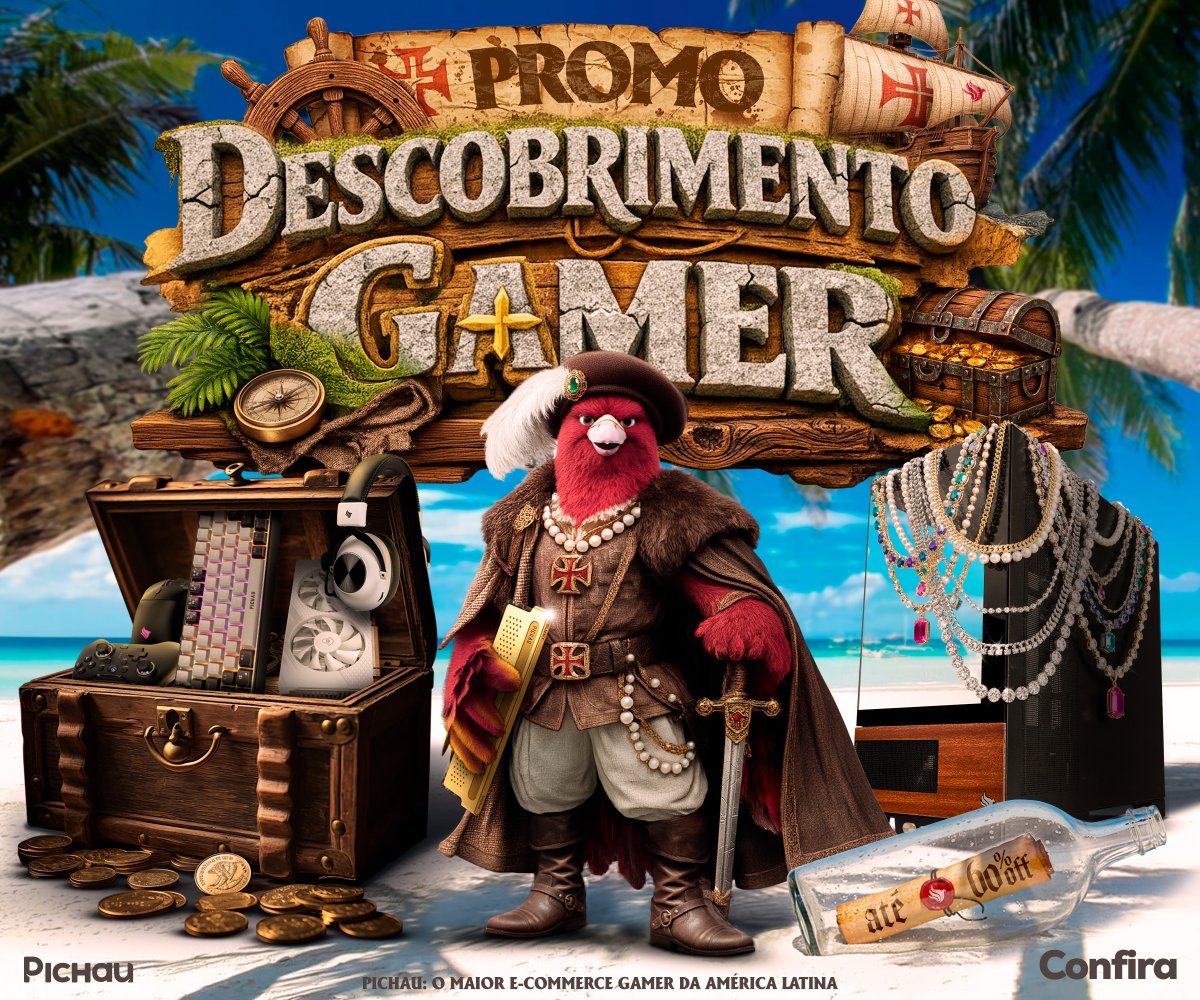 pichauinfo's tweet image. Embarque no Descobrimento Gamer! ⛵

Garimpe as melhores promoções e monte o setup dos sonhos com até 60% OFF.

Só não vacila, oferta assim some rapidinho e você só encontra aqui, no maior e-commerce gamer da América Latina!

Aproveite ▶ pruuu.me/descobrimento

#brand