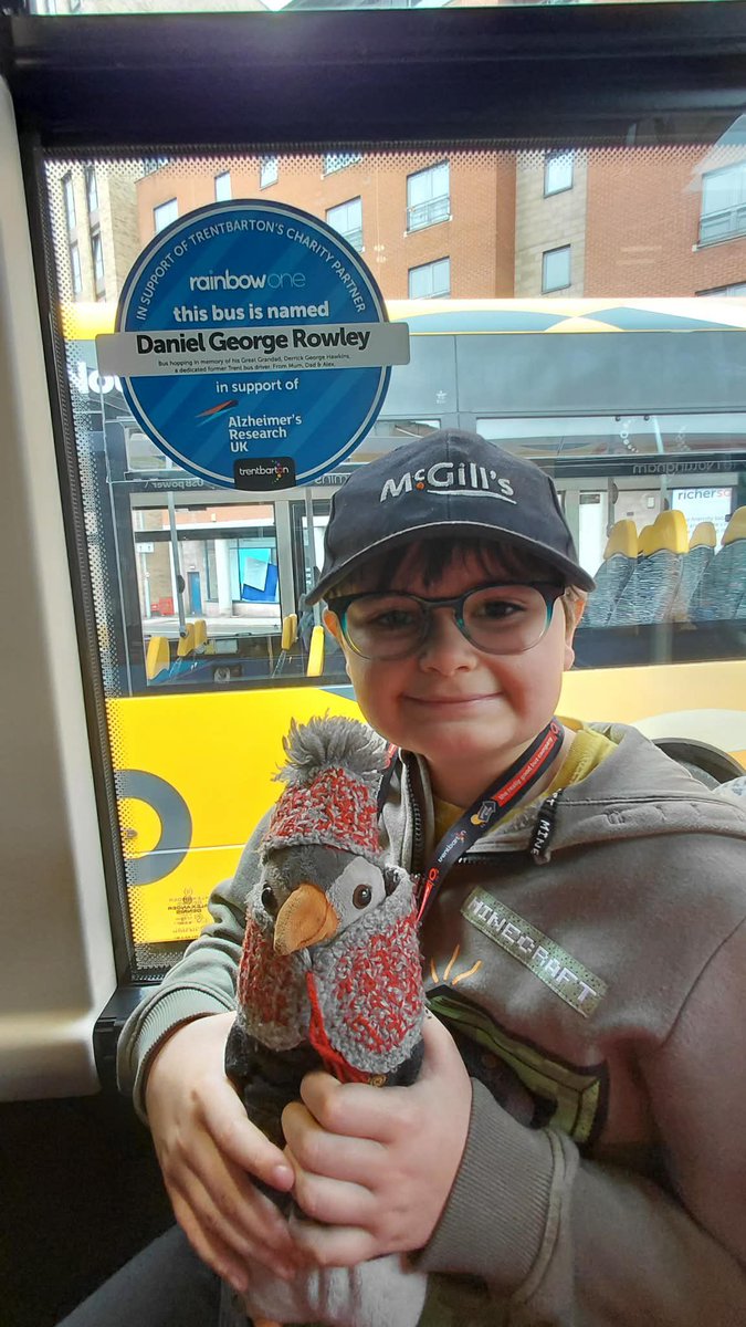 DGRBusAdventure's tweet photo. Always nice to land on Daniel’s @trentbartonland #namesake #rainbowone after a morning on the buses 🚌 🚌🚌
#DanielsBusAdventures https://t.co/RjxytWpOWE